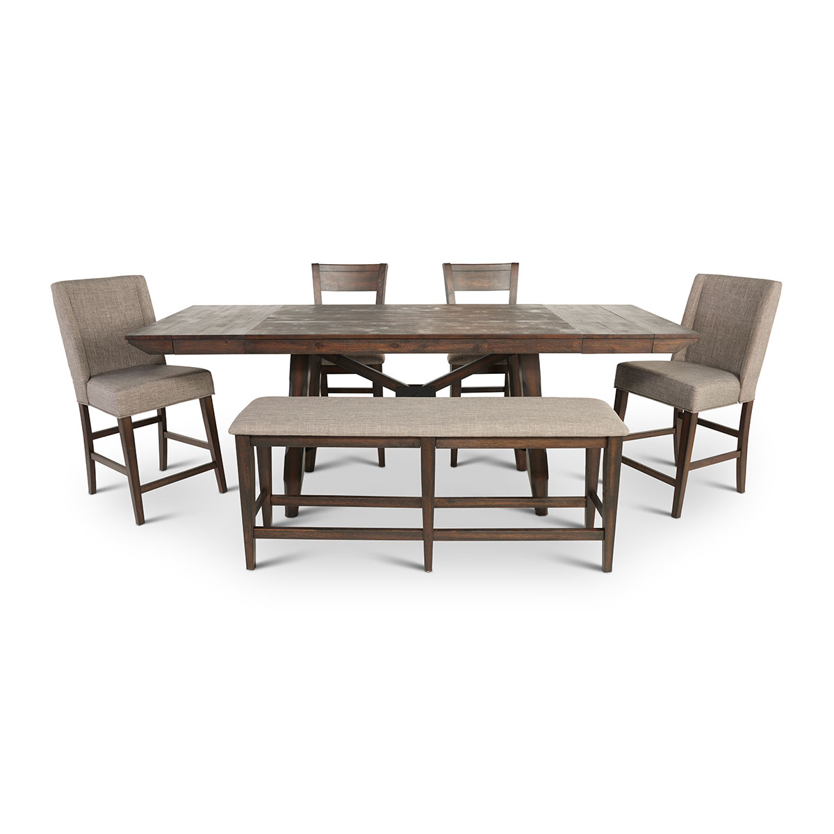 6 Piece Upholstered Gathering Set